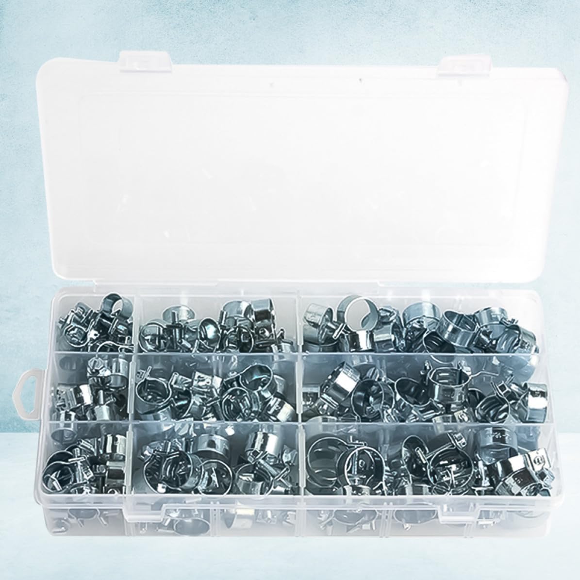 135 Pièces Mini Collier de Serrage Métallique Zingué