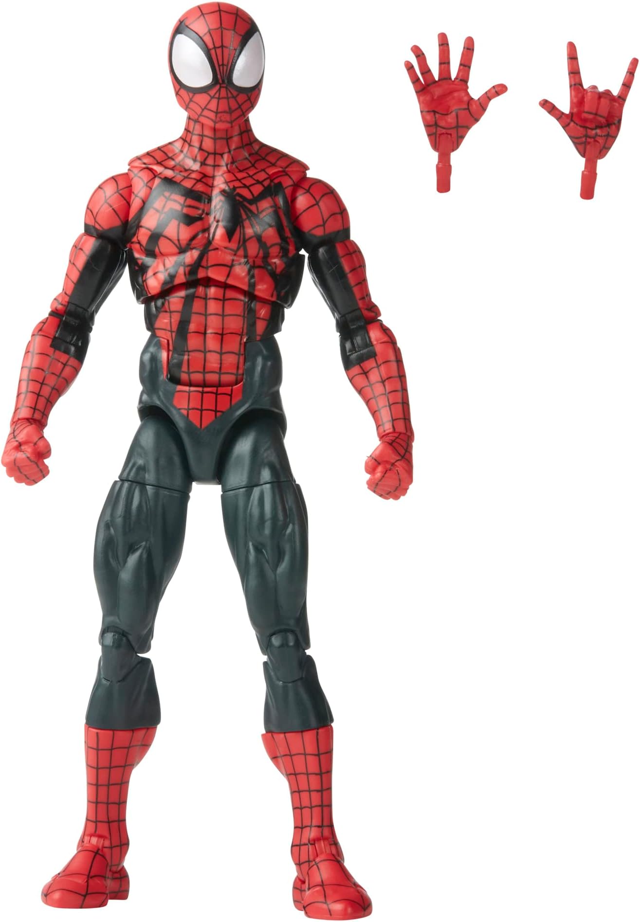 Hasbro Legends Series Ben Reilly Spider-Man, Spider-Man Legends Collectible 6 Inch Action Figures, 2 Accessories