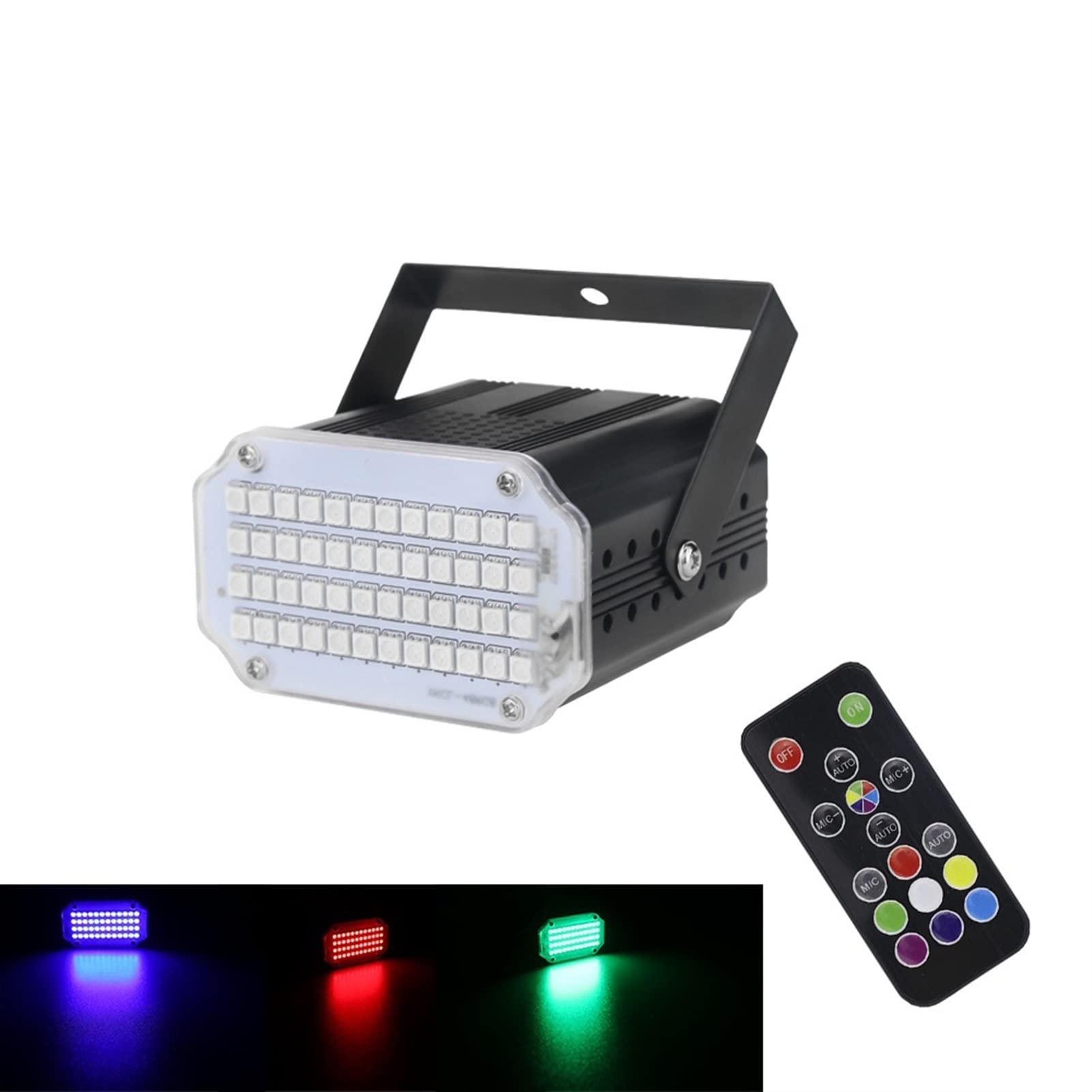 DJ-Licht für Partys, 4. 8LE. Ds. SMD 5050. LED-Strobe-Licht rotierende Stimme aktiviert LED Bühnenlicht Partei Festa Disco Stroboskop Birne