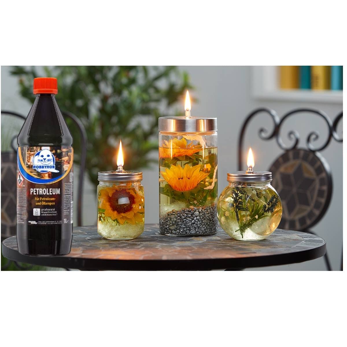 JaTop Aceite para lámpara de petróleo, 2 litros, para estufa de petróleo, chimenea, queroseno, limpiador, linterna, aceite, antorchas de jardín
