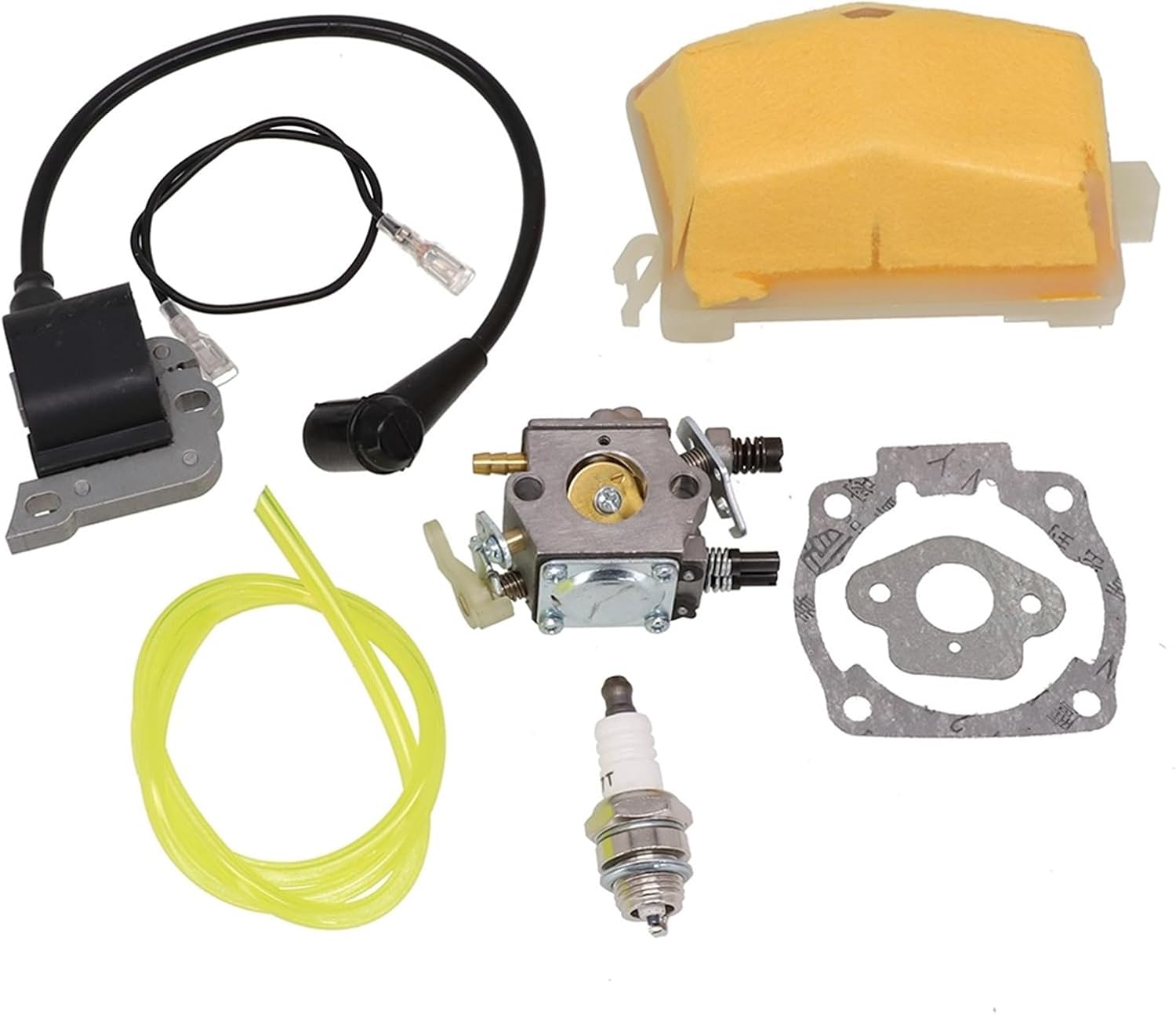 YAEGER Carburetor Kit for Husqvarna 50 51 55 61 254 257 261 262 266 268 272 Chainsaw Air Filter Ignition Coil for Spark for Plug Set Power Tool