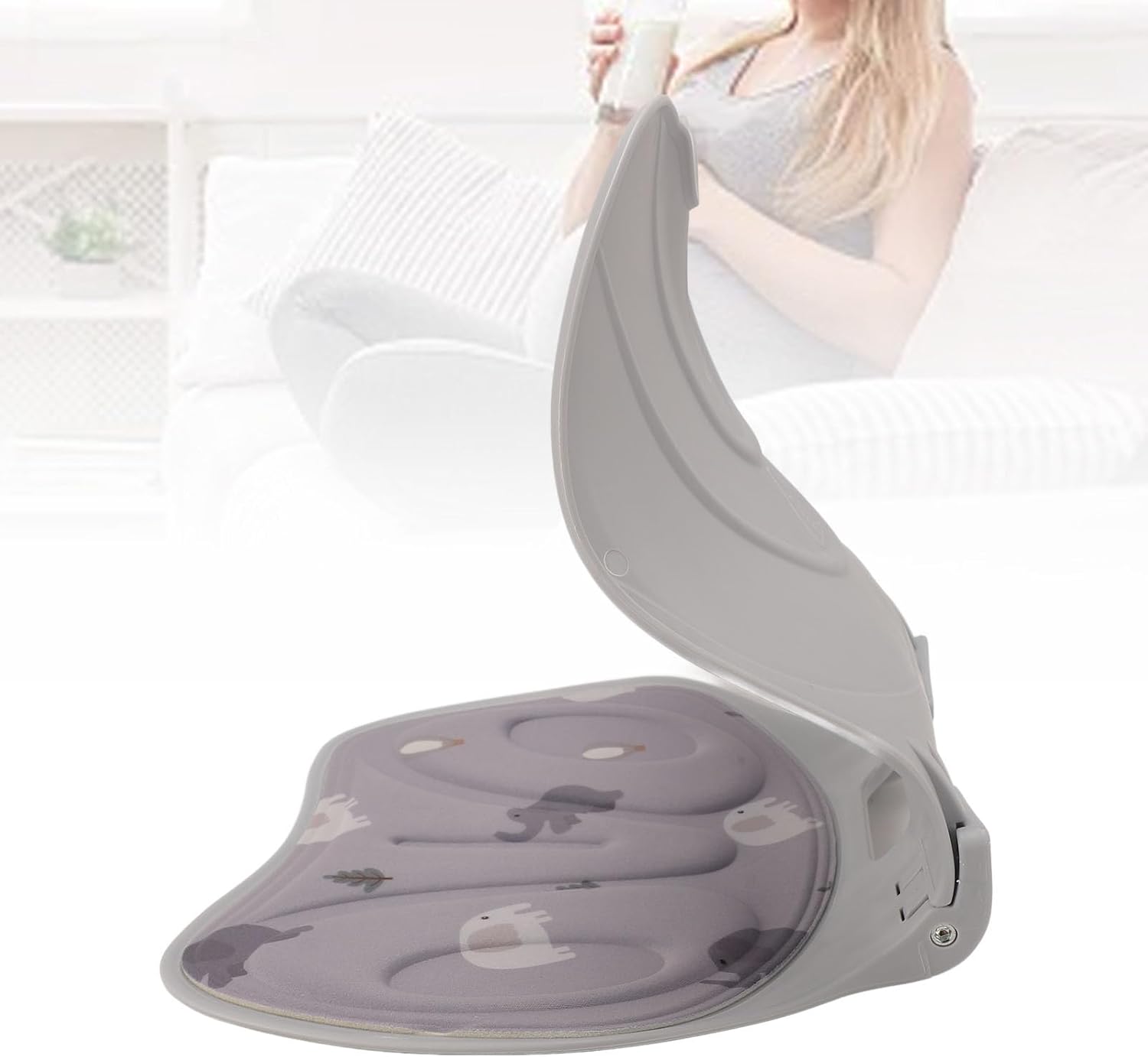 Lumbar Back Support for Chair, Plastic Ergonomic Foldable Cushion Lumbar Support Pillow for Office, Chair Lumbar Support Cushion for Women Men, Posture Corrector Back Pain Relief