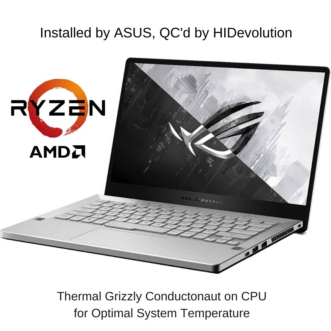HIDevolution ASUS ROG Zephyrus G14 GA401IV, Moonlight White 14" FHD 120Hz, 3.0 GHz Ryzen 9 4900HS, RTX 2060 Max-Q, 16 GB 3200MHz RAM, 1 TB PCIe SSD - 3