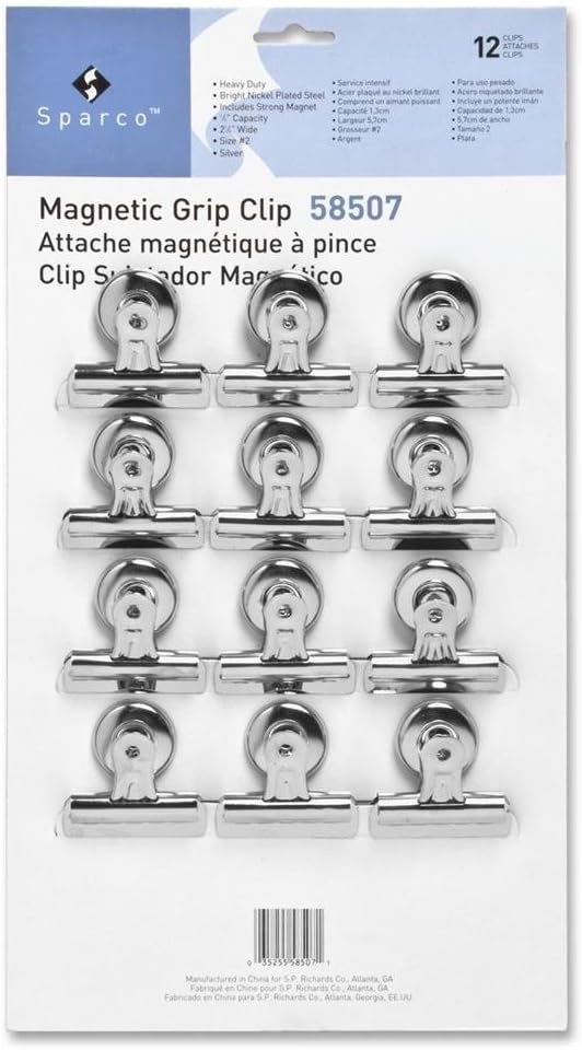 Business Source Magnetic Grip Clips Pack