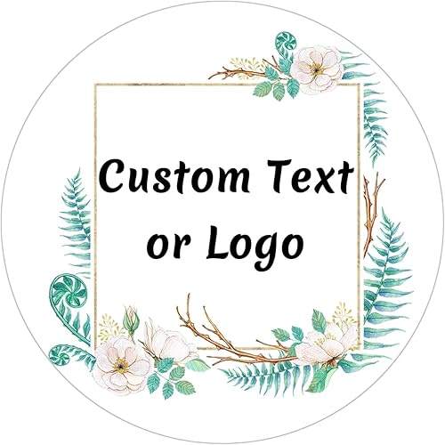 JOVELLO Etiquetas adhesivas personalizadas - 60-1000 piezas Etiquetas circulares personalizadas para negocio, logotipo, oficina, fiestas, etc