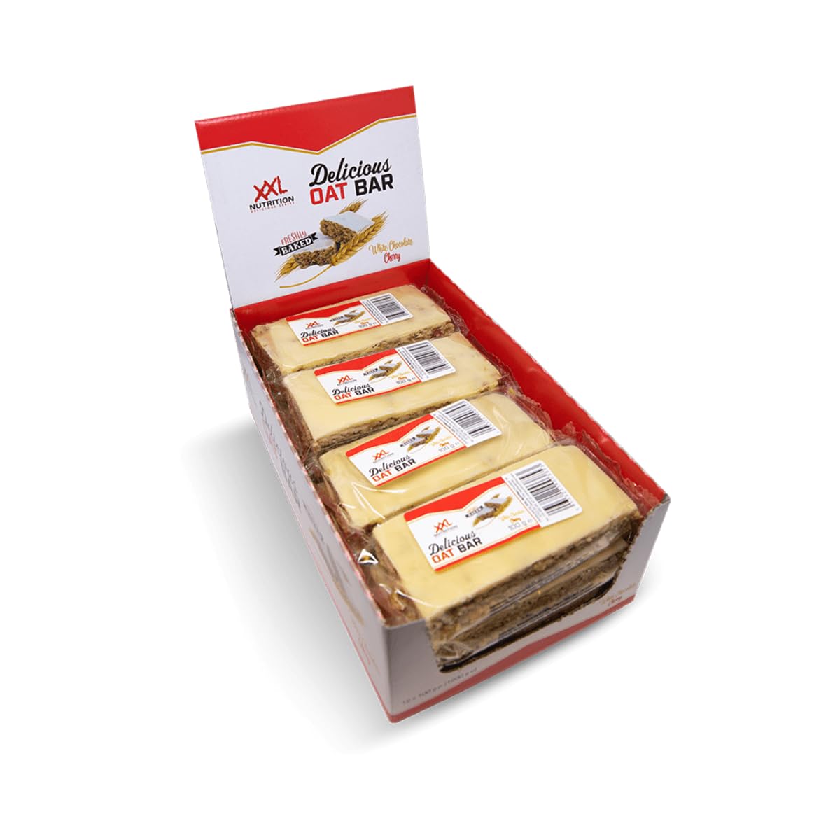 XXL Nutrition - Delicious Oat Bar - Haferriegel, Müsliriegel, Energieriegel mit Haferflocken - 12 Pack - Wei