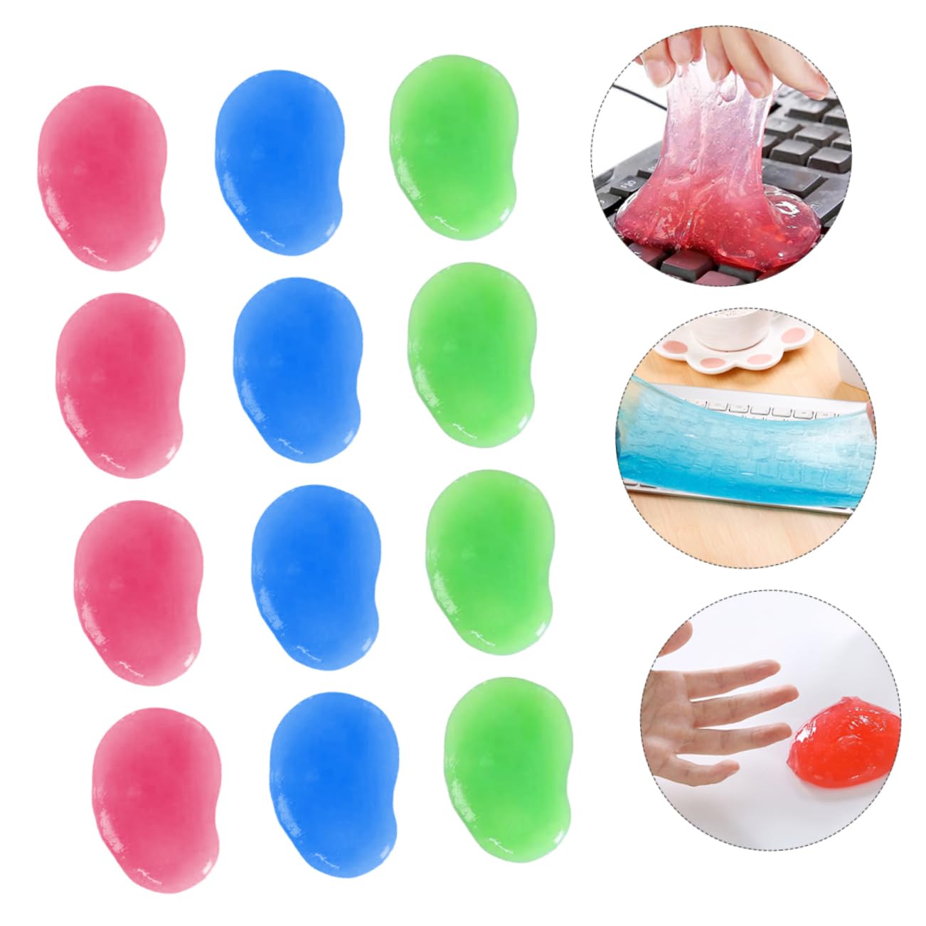 DOITOOL 20piezas Gel Limpiador para Detalles Unidades Eliminador De Polvo para Computadoras y Autos