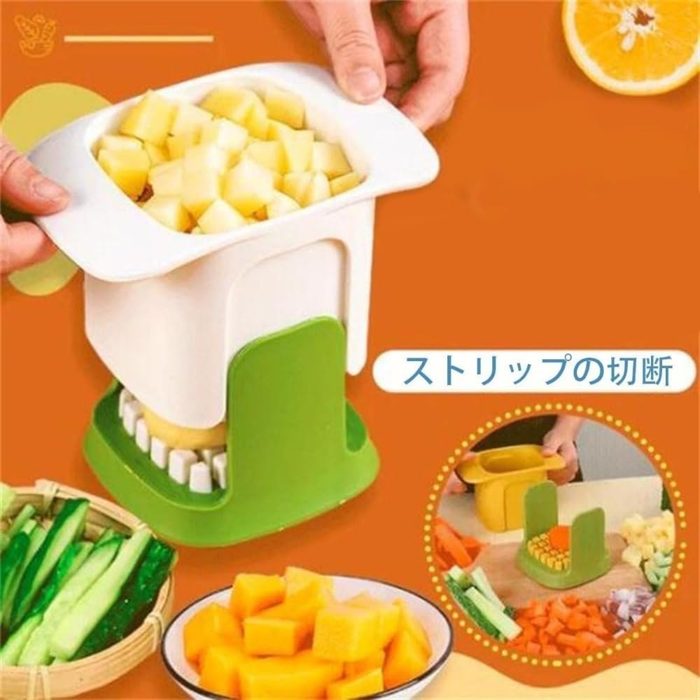 Amazon｜ポテトスティックカッター 野菜チョッパー 36 ナイフ穴 簡単に