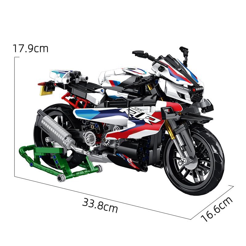 Moc Blocs De Construction Kit Mécanique Gt Moto Course Voiture Réplique