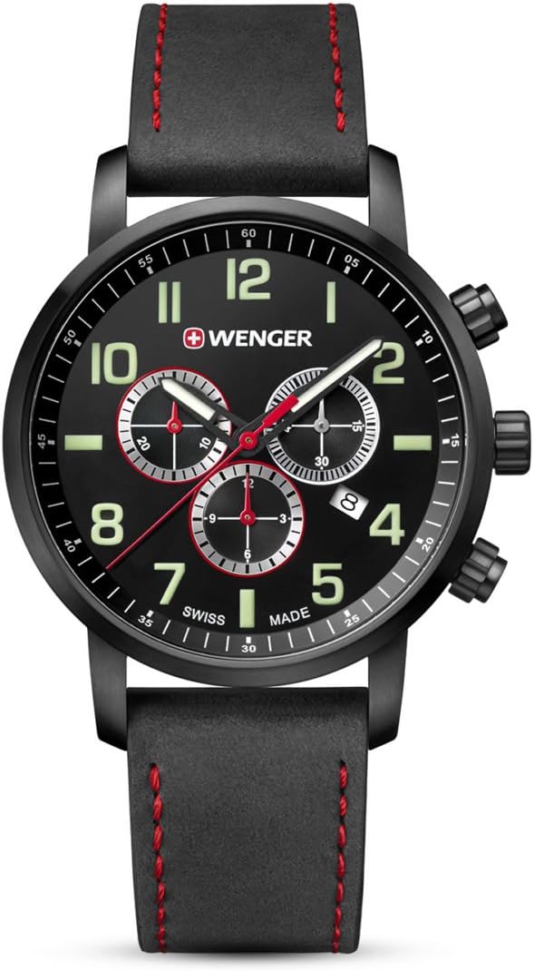 Wenger 01.1621.103 Unisex Horloge Swiss-made 35mm 10 ATM