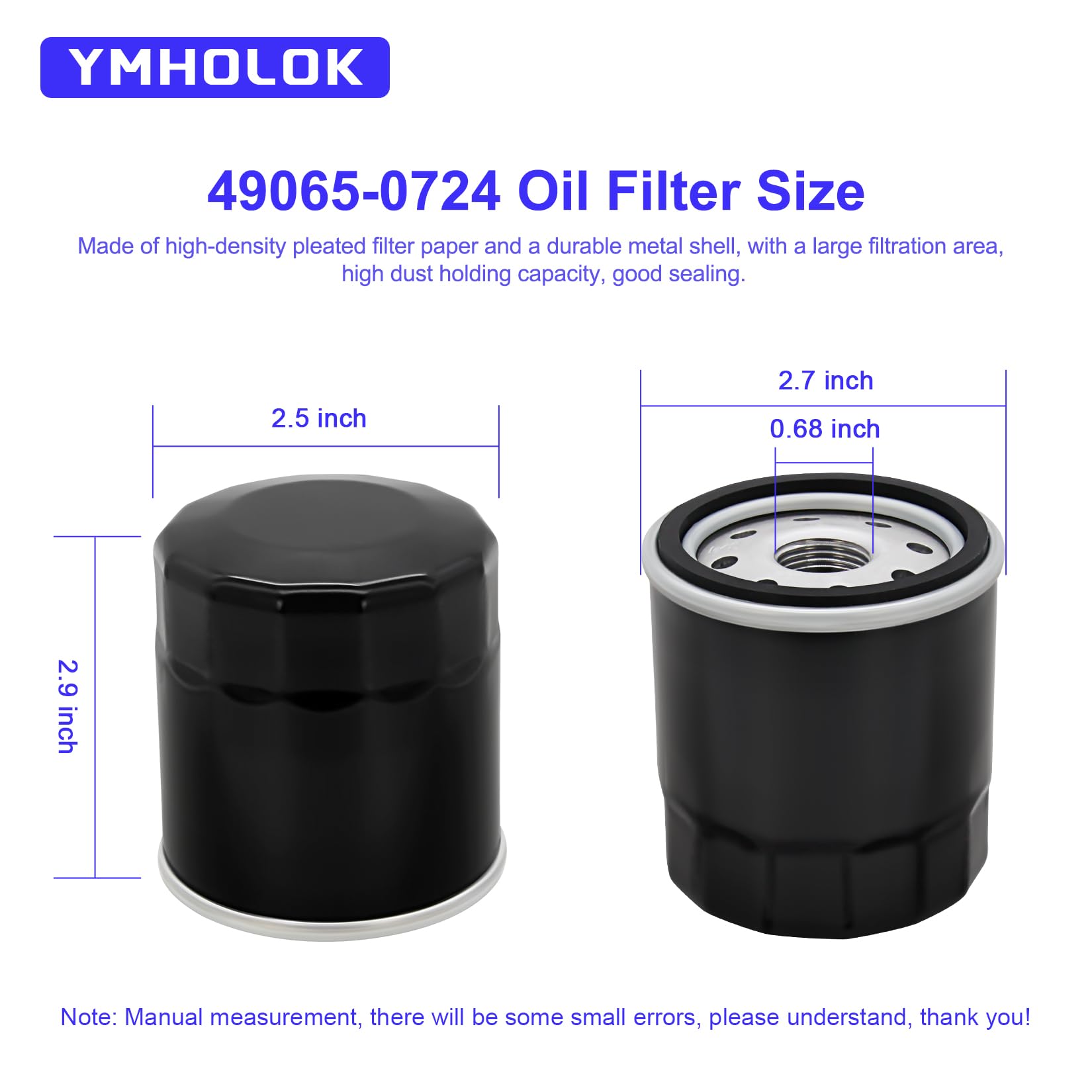 Amazon.com : 49065-0724 AM107423 Oil Filter Fit for kawasaki