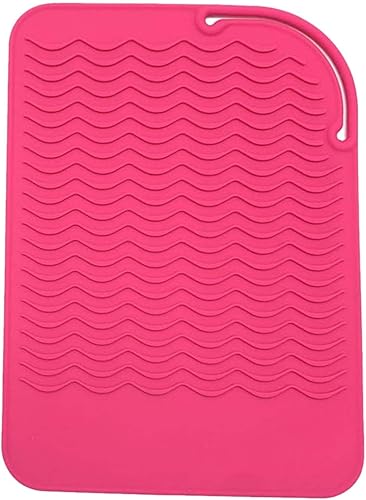 Almohadillas de aislamiento térmico de silicona para enderezadora de cabello, rizador, planchas planas y estera de viaje y herramientas de peinado