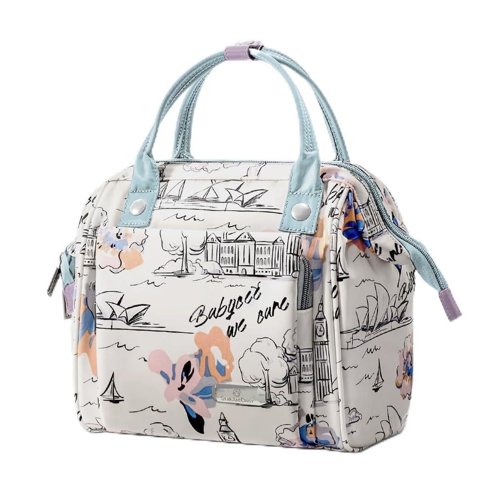 StarAndDaisy Maternity/Diaper Bag for Mothers - Diaper Bags/Back Pack for Baby Water Proof & Travel Friendly (White) (B0DHY237PJ) Amazon Price History, Amazon Price Tracker