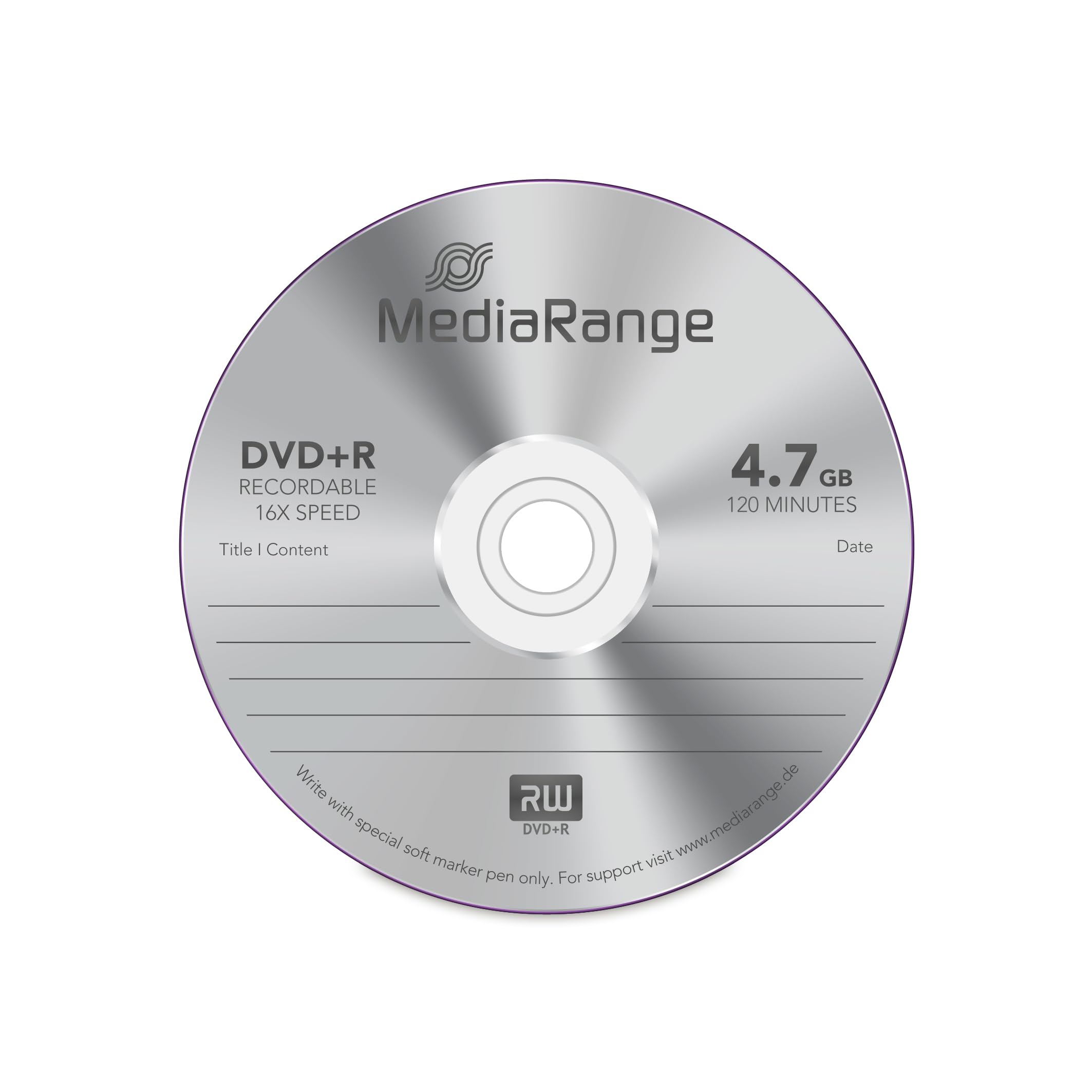 Amazon.com: MEDIARANGE MR404 DVD+R 4.7GB 16x (25) Cake Box Once