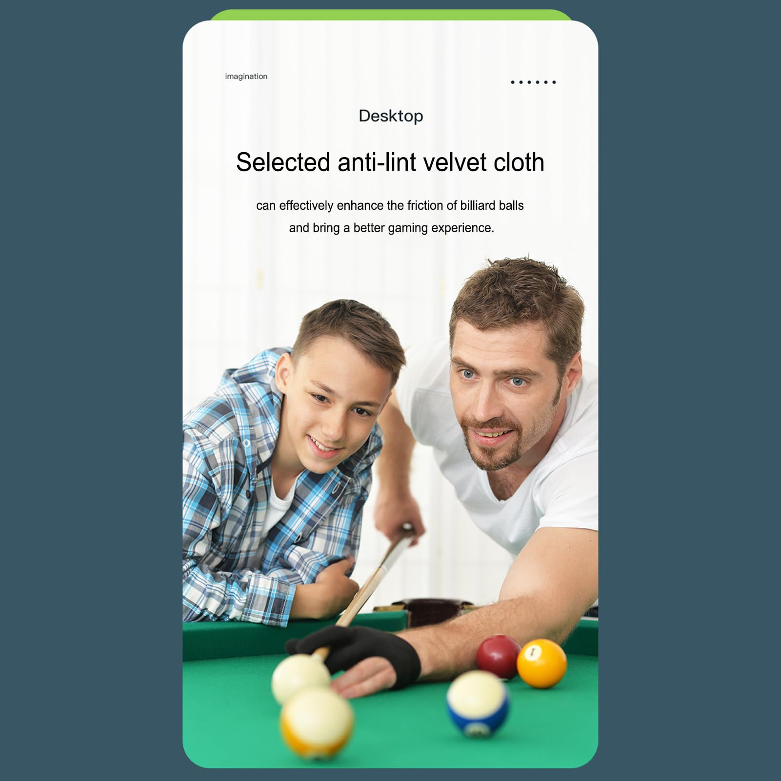 Billiards Game - Tavolo da biliardo pieghevole con indicazioni e palline, cue per interni per sala giochi di famiglia | Tavolo in stile professionale, banco ricreativo domestico compatto per adulti e
