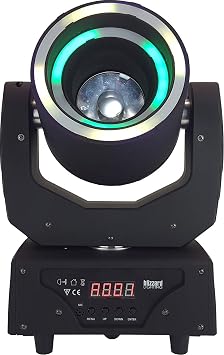 Blizzard Hypno Beam LED Light Moving Head with 60W 4-in-1 LED Ring Effects (123891)