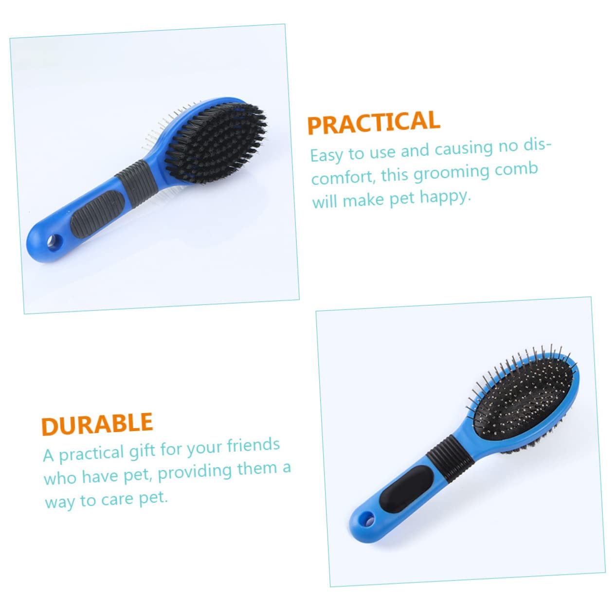 DOITOOL 3stücke Doppelseitiger Haustierkamm Für Katzen Und Hunde Effizienter Haarentferner Mit Massagefunktion Für Und Kurzhaarige Tiere Ergonomisches Design Für Angenehmes Grooming