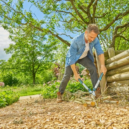 Gardena EasyCut S, Bypass-Astschere für frisches Holz bis 45 mm, präzisionsgeschliffene Klingen, PowerCoating für saubere Schnitte, ergonomisches Design, 900 g leicht (12030-20)