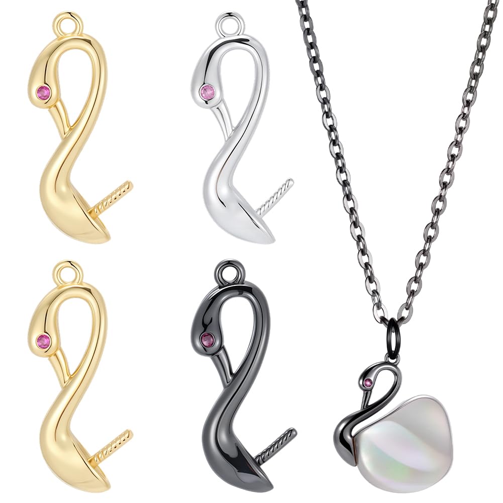 Pendentifs cygne noir dorés SUNNYCLUE pour réussir vos colliers de Noël sans défaut