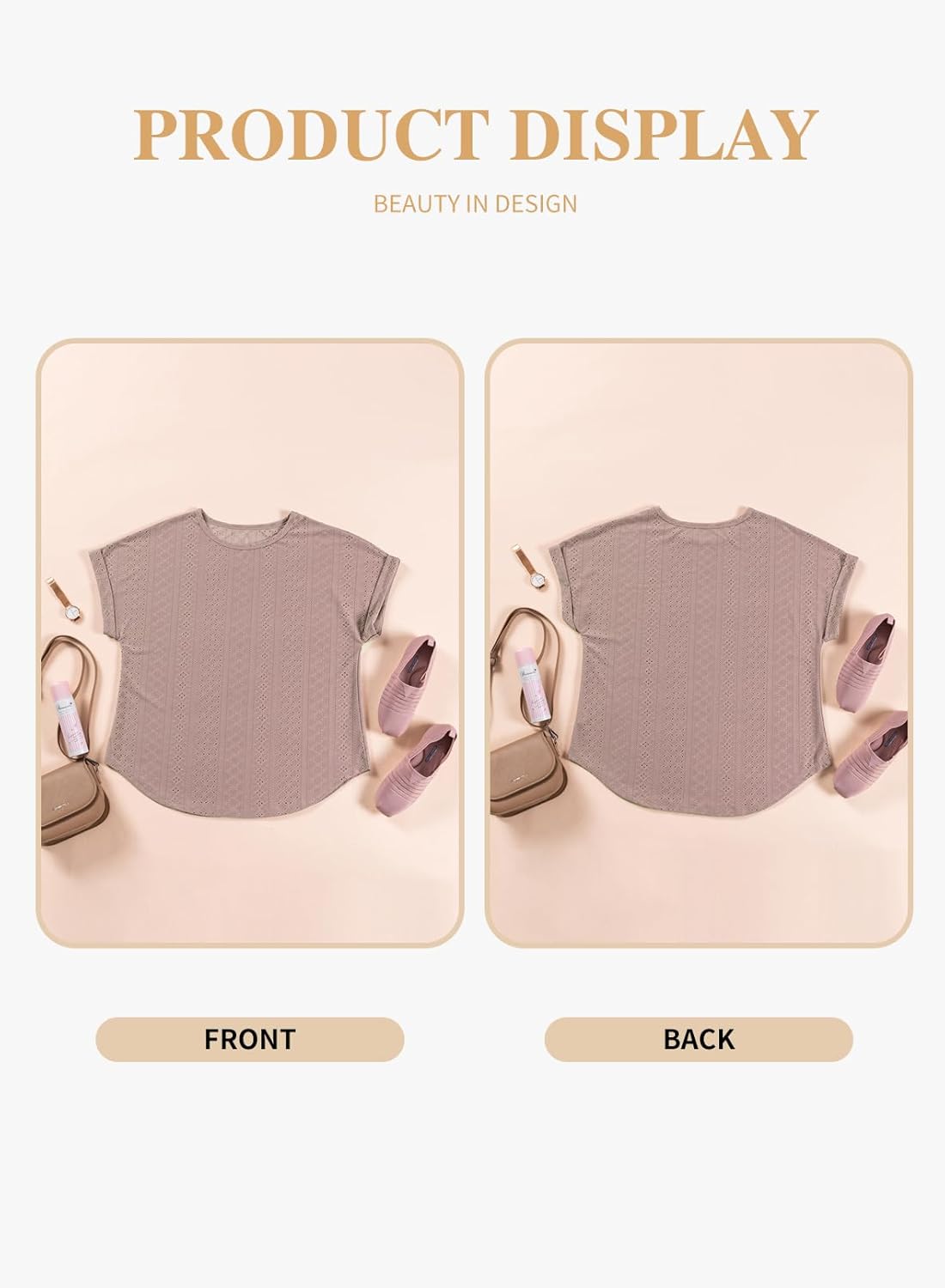 Eytino Women Plus Size Tops Short Sleeve Crewneck Casual Loose Summer Blouse Shirts(1X-5X) - Image 4