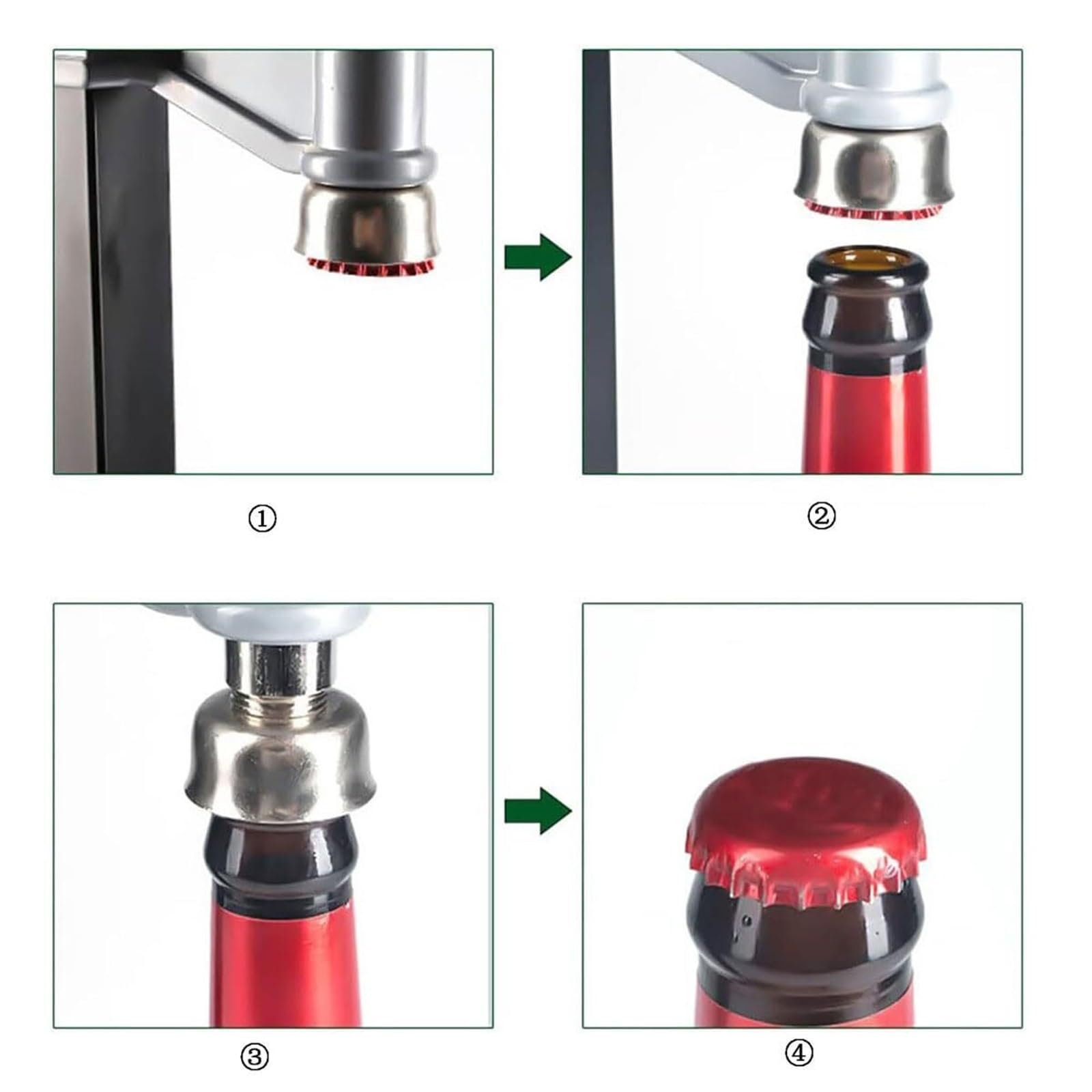 Taponadora Manual de Botellas de Banco, máquina taponadora de Cerveza de 26 mm y 29 mm, Altura Ajustable, Herramienta para sellar Botellas, taponadora de Coronas