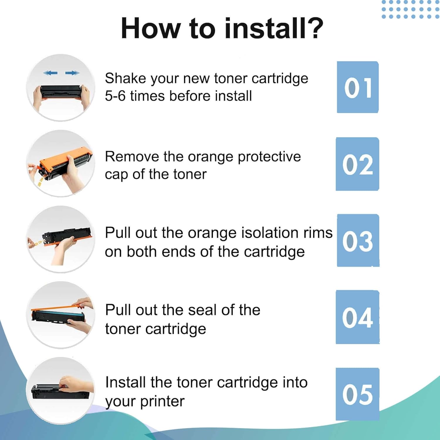 218A Toner Cartridges 4 Pack 3301sdw with Chip Compatible Replacement for 218A 218X 3201dw Color Laserjet Pro MFP 3301cdw 3201dw 3301sdw Printer High Yield Ink W2180A (Black Cyan Yellow Magenta)