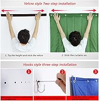 Vista 3 de Cortina térmica para puerta de puerta, cubierta de algodón, reducción de ruido, resistente al viento, impermeable, barrera de ruido, manta