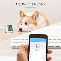 Vista 4 de THIRDREALITY Sensor de temperatura y humedad Zigbee con pantalla LCD digital, requiere concentrador ZigBee, registros de aplicaciones, monitoreo