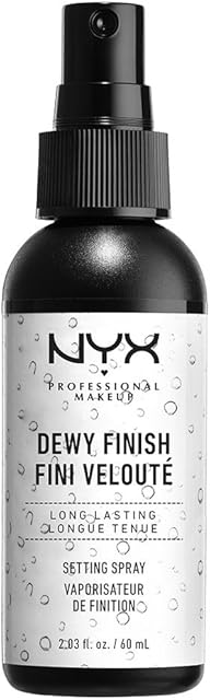 NYX Professional Makeup Setting Spray, Long Lasting Formula, Fixing, Lightweight, Vegan Formula, Dewy Finish, 60 ml