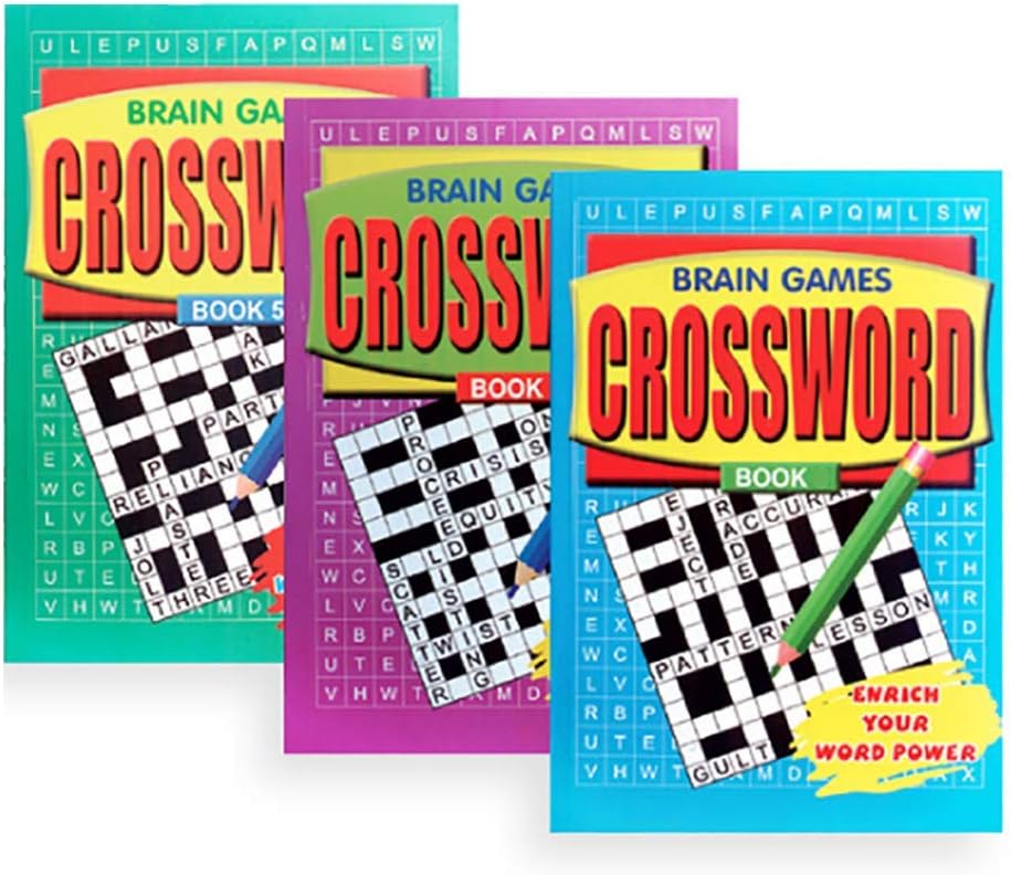 PACK OF 3 - A5 Crossword Book