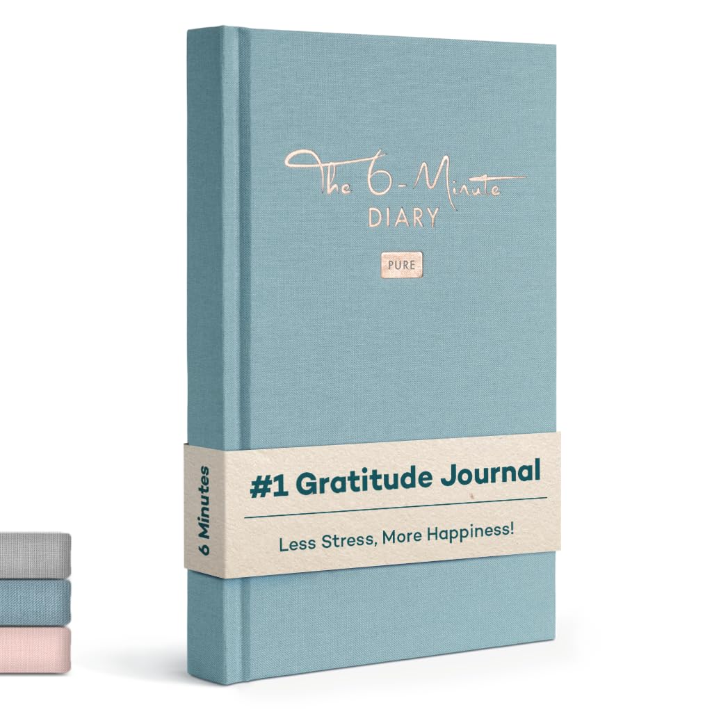 UrBestSelf 6-Minuten Diario della Gratitudine per Adulti 2025 PUR (Inglese) – Diario Motivazionale, Quaderno di Journaling e Consapevolezza – Gratitude Journaling diary per Più Resilienza