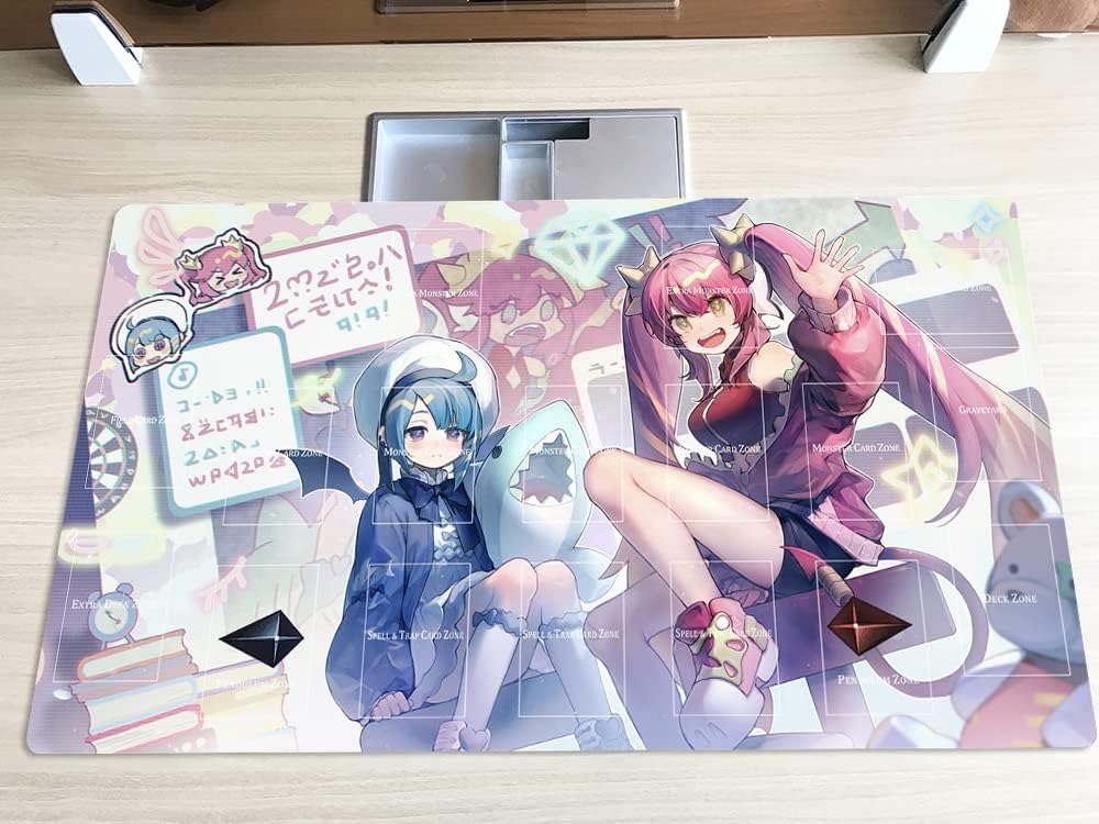 New Playmat Live☆Twin Kisikil & Lilla TCG CCG Tapis de jeu de cartes à collectionner + sac gratuit (ZD039-216-A)