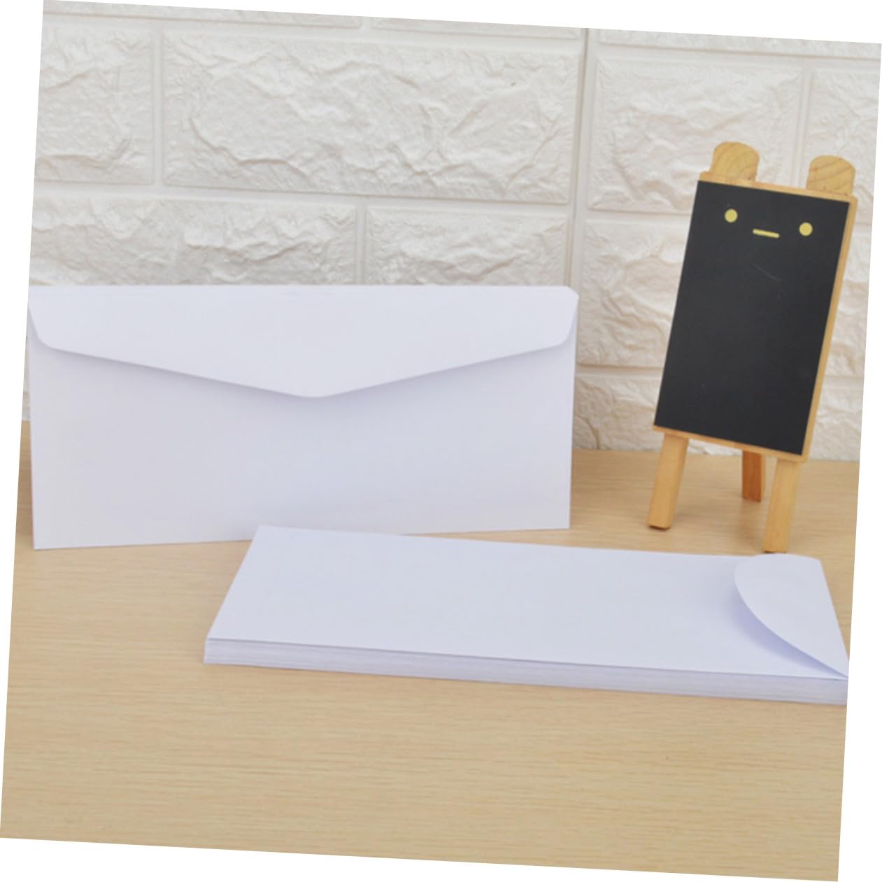 VILLCASE 5 Set Busta Bianca Buste Vuote Documento Pacchetto Adesivo Adesivi Per Vuoto Piccole Buste Riutilizzabile Pacchi Note Organizzatore Postali Poli Carta 40 Pezzi * 5