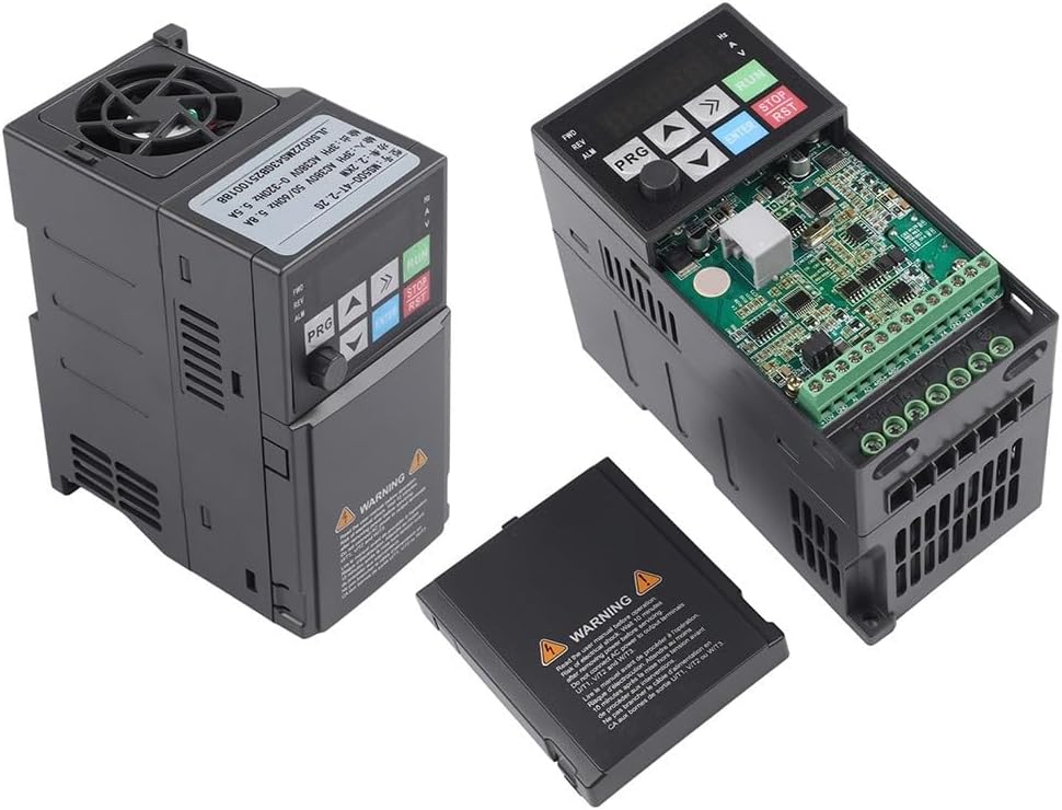 VFD Frequency Converter 0.75KW 380V Three Phase Motor Speed Controller with Flame Retardant Housing Oversized Heat Sink and Remote Control Support