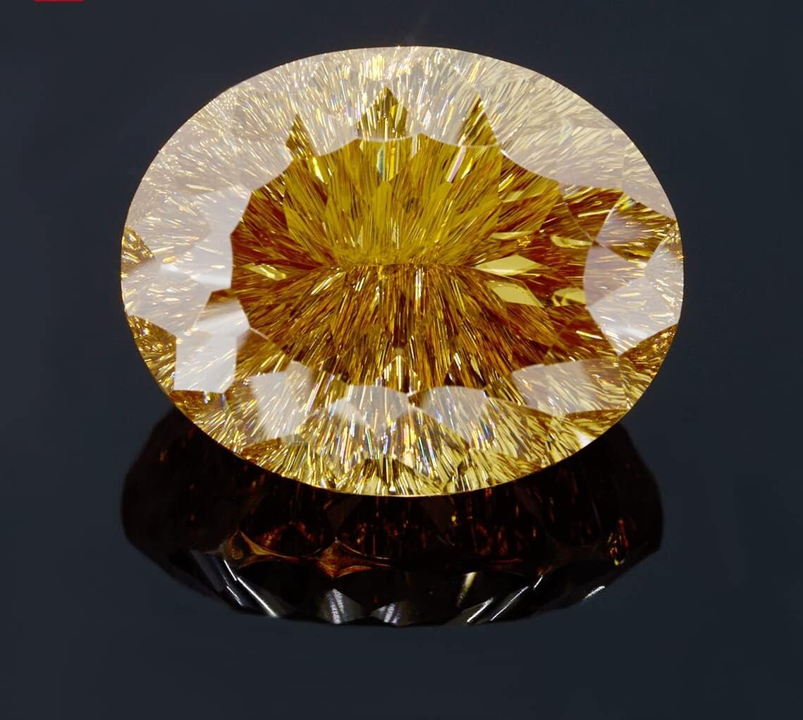Loose Moissanite 30 Carat, Champagne Color Diamond, VVS1 Clarity, Oval Angel Cut Brilliant Gemstone for Making Engagement/Wedding/Ring/Jewelry/Pendant/Necklaces Handmade