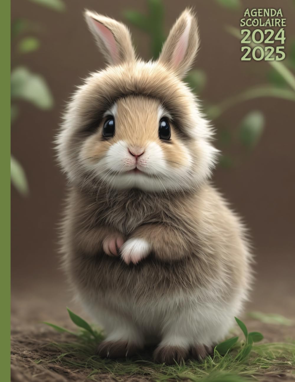 Agenda Scolaire 2024 2025 couleur avec jeux éducatifs: CP, CE1, CE2, CM1, CM2 | Pour fille et garçon | Lignage Seyès | Format cahier 17x22 cm | Thème Animaux Mignons