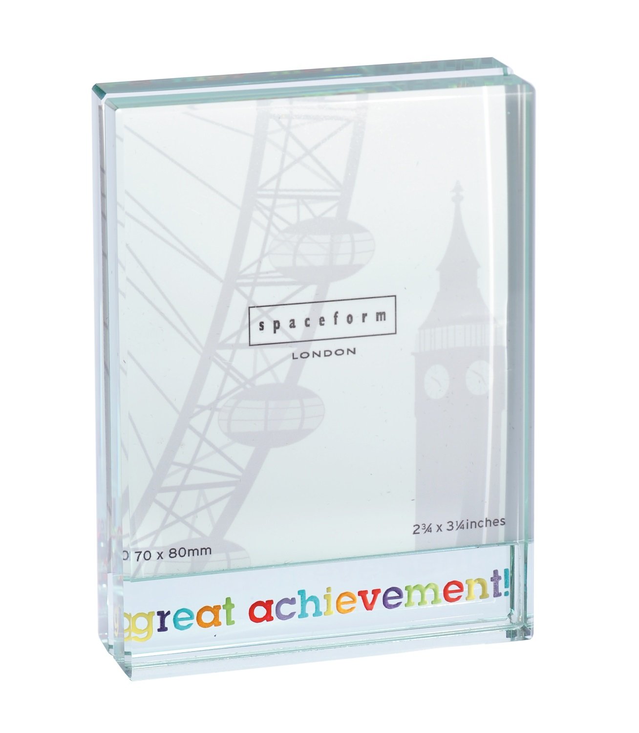 Spaceform Small Glass Photo Frame Great Achievement 1684