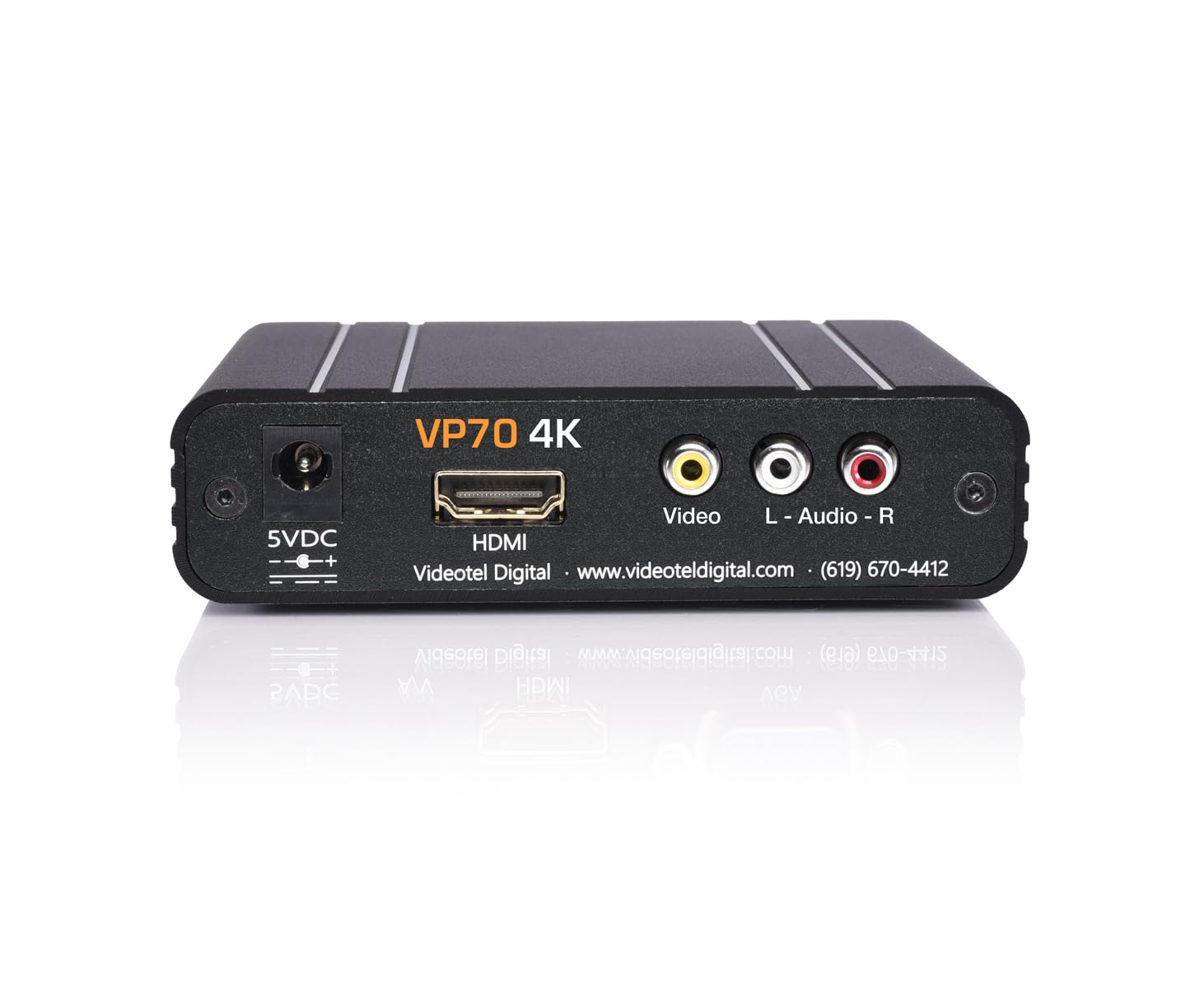 VP70 4K Videotel Digital Industrial Grade Auto Looping Digital Signage Media Player für robuste Nutzung. Automatisches Einschalten, automatische Wiedergabe und automatische nahtlose Loops Videodateien