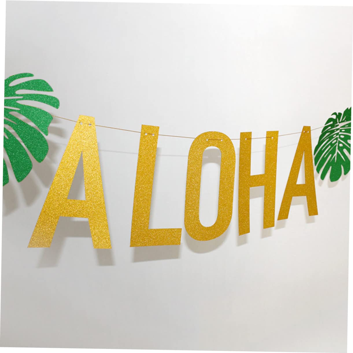 ibasenice 2stücke Hawaiian Party Dekorationsset Aloha Girlande Mit Schildkröten Und Blättermotiven Für Sommer Und Gartenpartys Teiliges Mit Bunten Tropen-accessoires Und