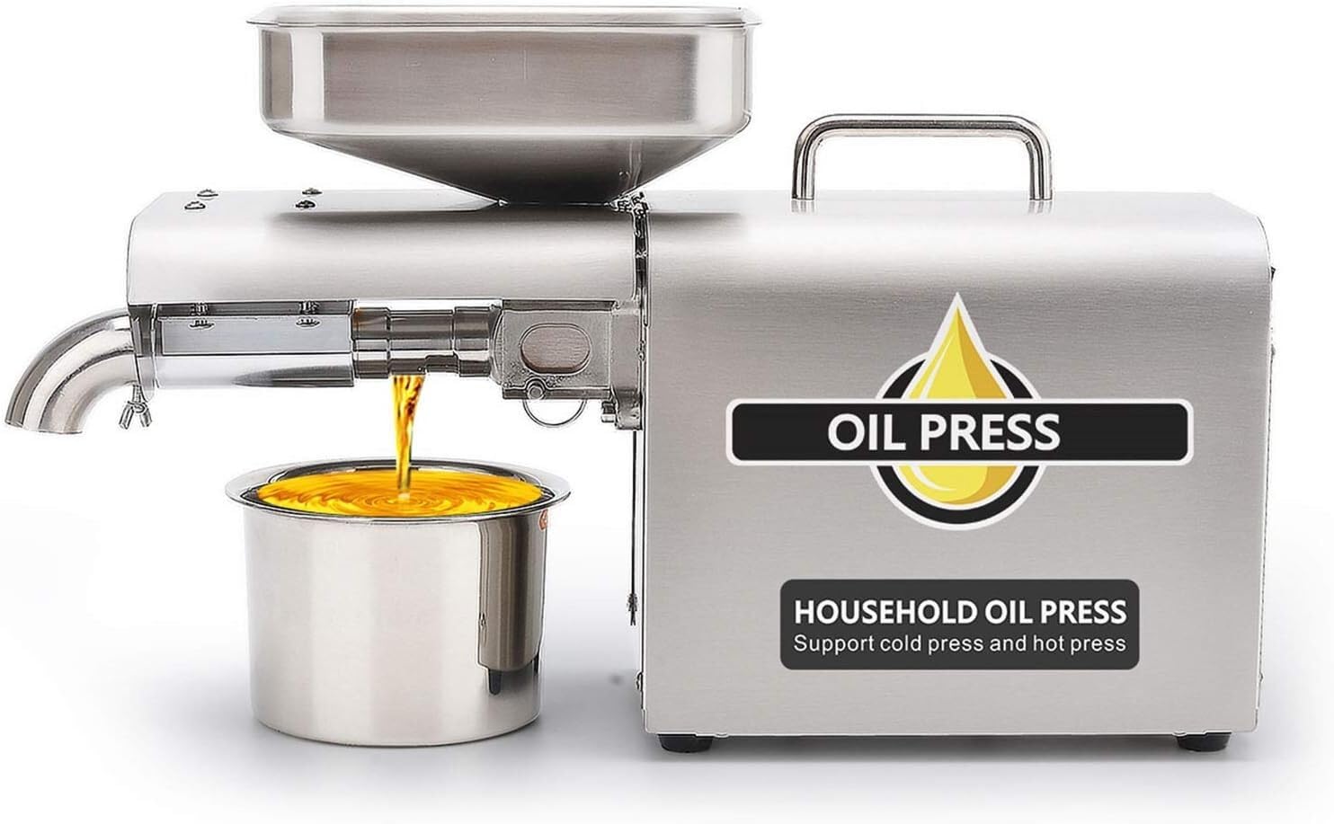 Presse à huile domestique en inox pour créer vos huiles aromatiques maison