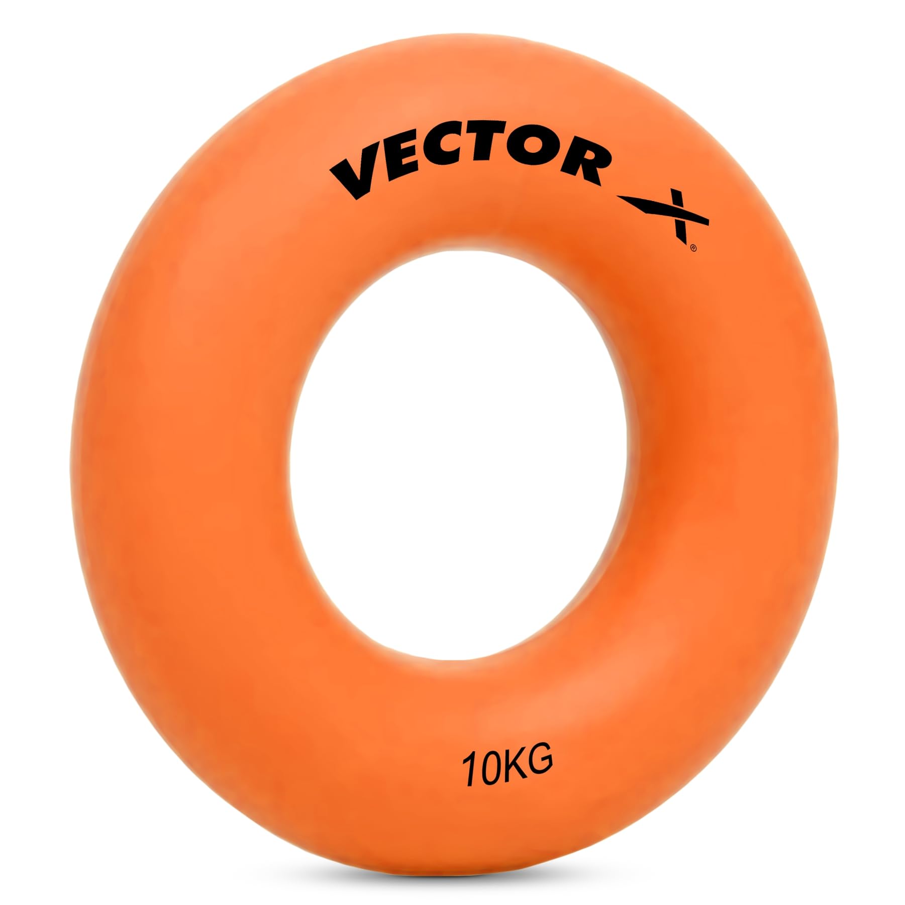 Vector X Polypropylene Hand Grip Strengthener Rings, Strength Trainer for Finger, Forearm Exercise, Rock Climbing Gripper Workout for Stress Relief & Rehabilitation (Medium) Orange