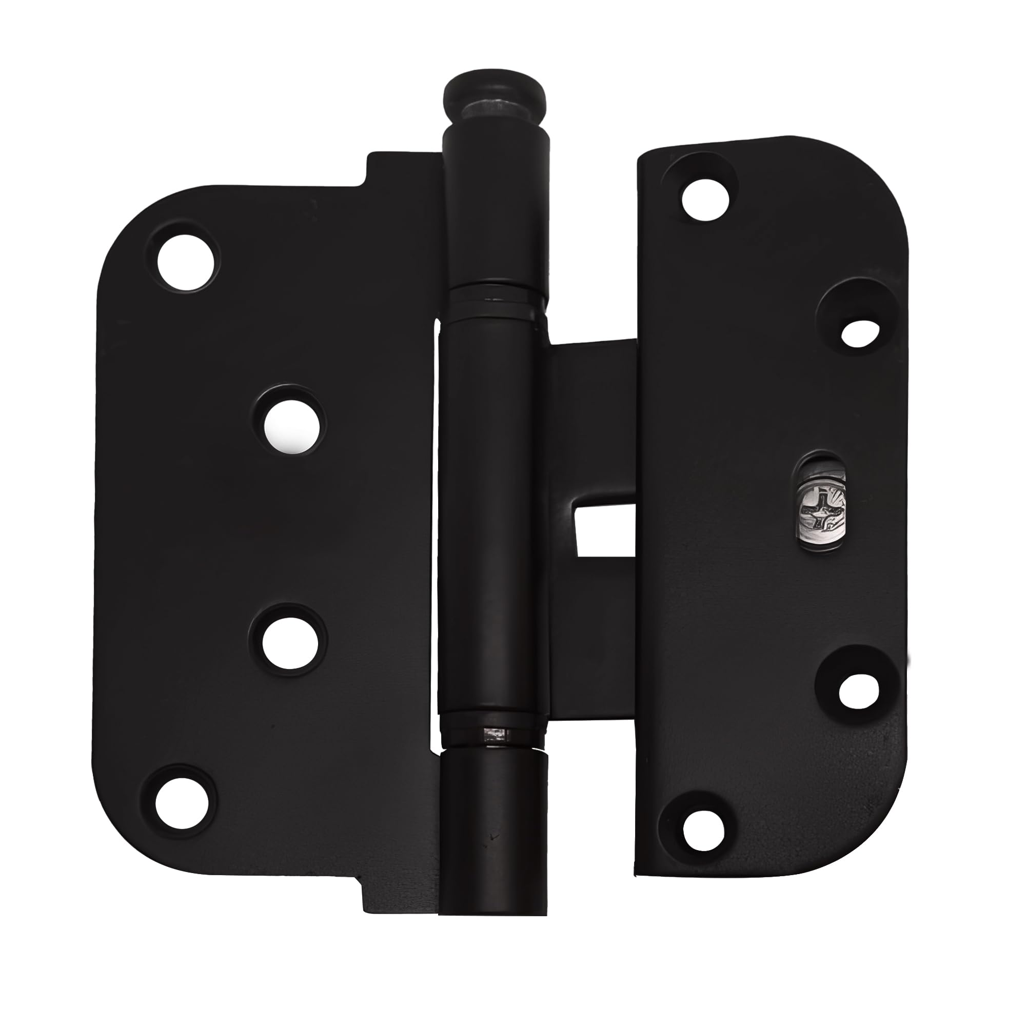 Brixwell 2D Adjustable Steel Guide Hinge Matte Black Finish, 4