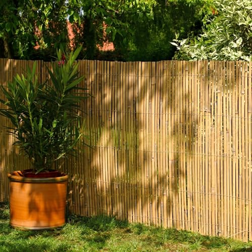 DE-COmmerce Bambus Zaun CALAMA (HxB) 200 x 500 cm