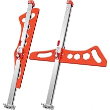 Plasterboard Cutter, Drywall Cutting Tool, Gypsum Board Cutting Tool for Wall, Build, Decoration, 1.5-60cm Cutting Range | Cutting Width 1.5-60cm, Cutting Deepth 8-13mm, Aluminium Alloy Handel, Orange
