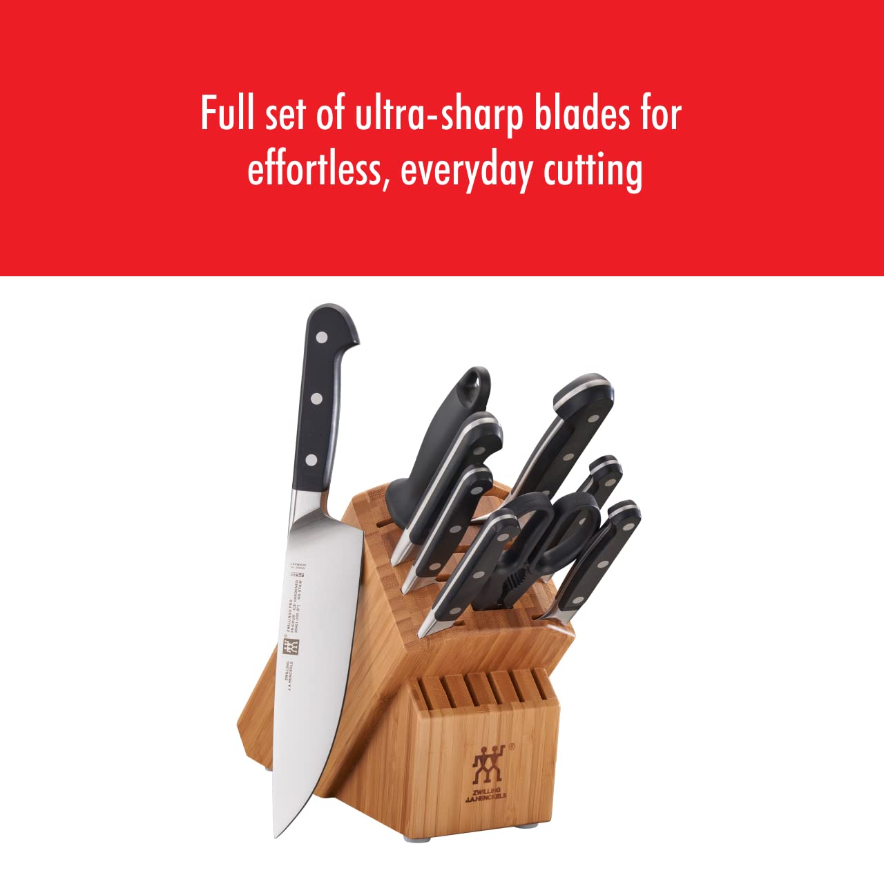 Amazon.com: ZWILLING Pro 10-pc Knife Block Set - Acacia: Home