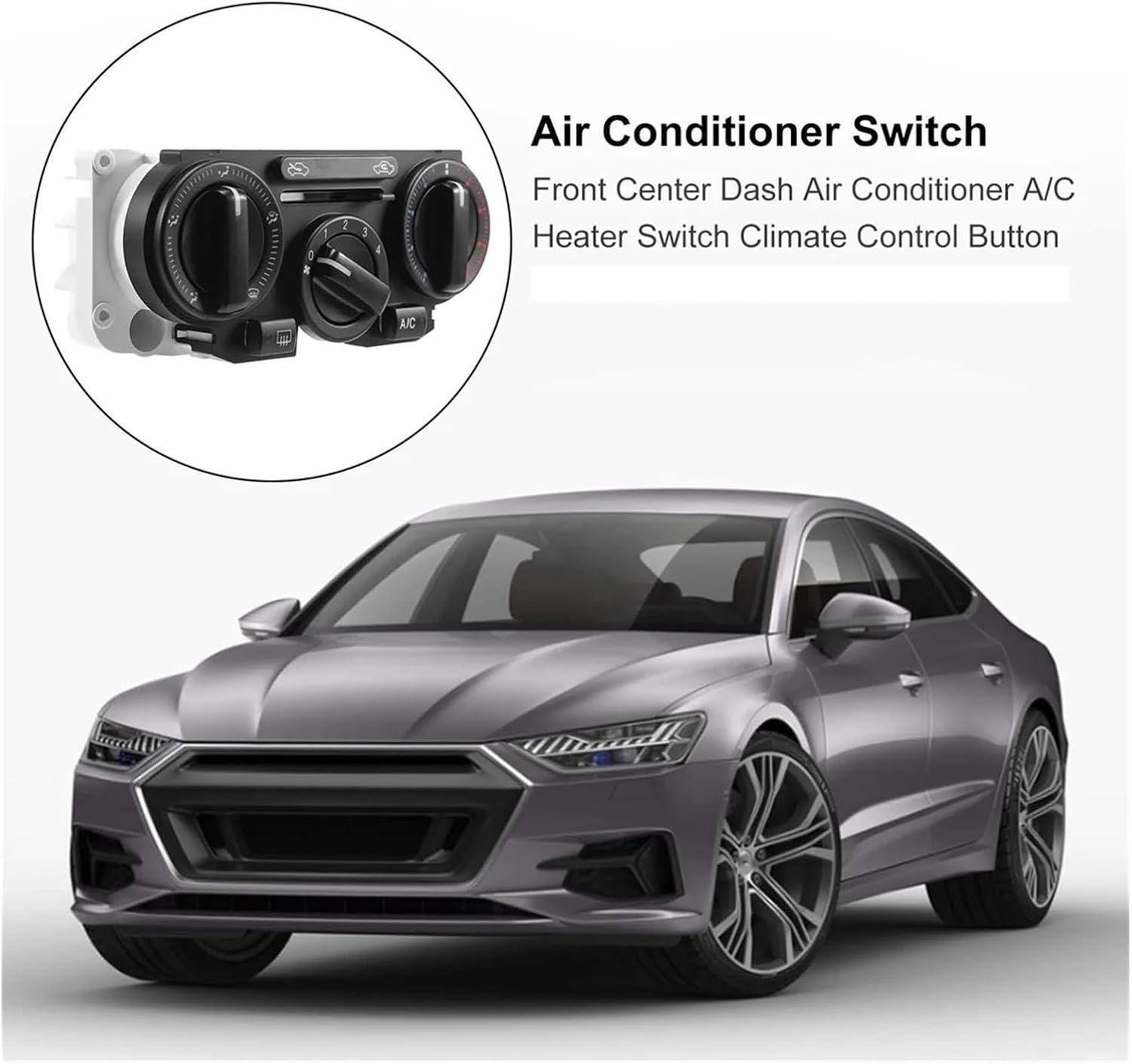 Front Center Dash Air Conditioner A/C Heater Switch Climate Control Button Assembly Compatible with Nissan Tiida Versa C11