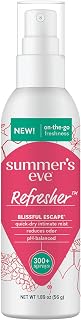 Summer's Eve Refresher Mist, Feminine Spray Reduces Odor, Blissful Escape, Body Spray for Women, 1.89 Oz Bottle