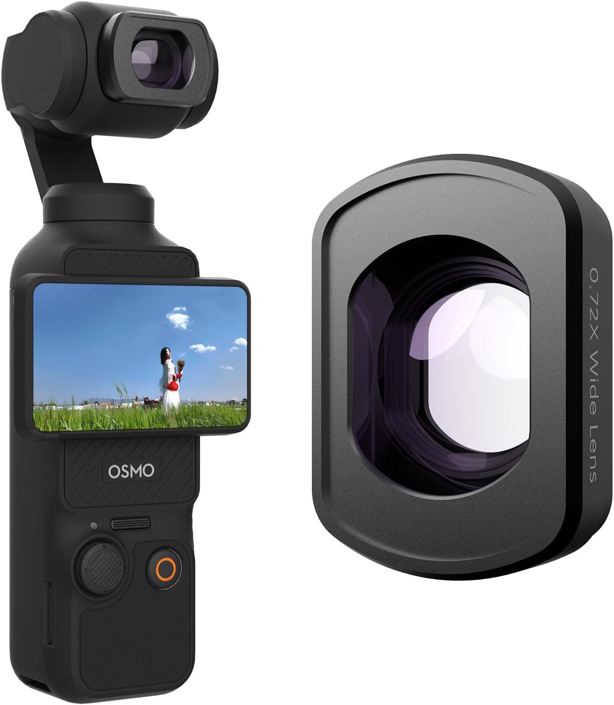 MOVMAX Magnetic Filter Kit Comptible with DJI Osmo Pocket 3 Creator Combo Accessories,3 Pack Variable ND2-32 & CPL,Black Diffusion 1/4 Effect Filter with 1 Screen Protector