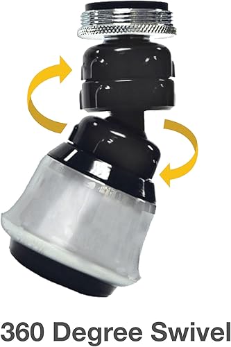 Miniatura 7 de DANCO Aireador de grifo de ahorro de agua con doble rosca 10500, 1516-27 macho X 5564-27 hembra, 1.5 gpm