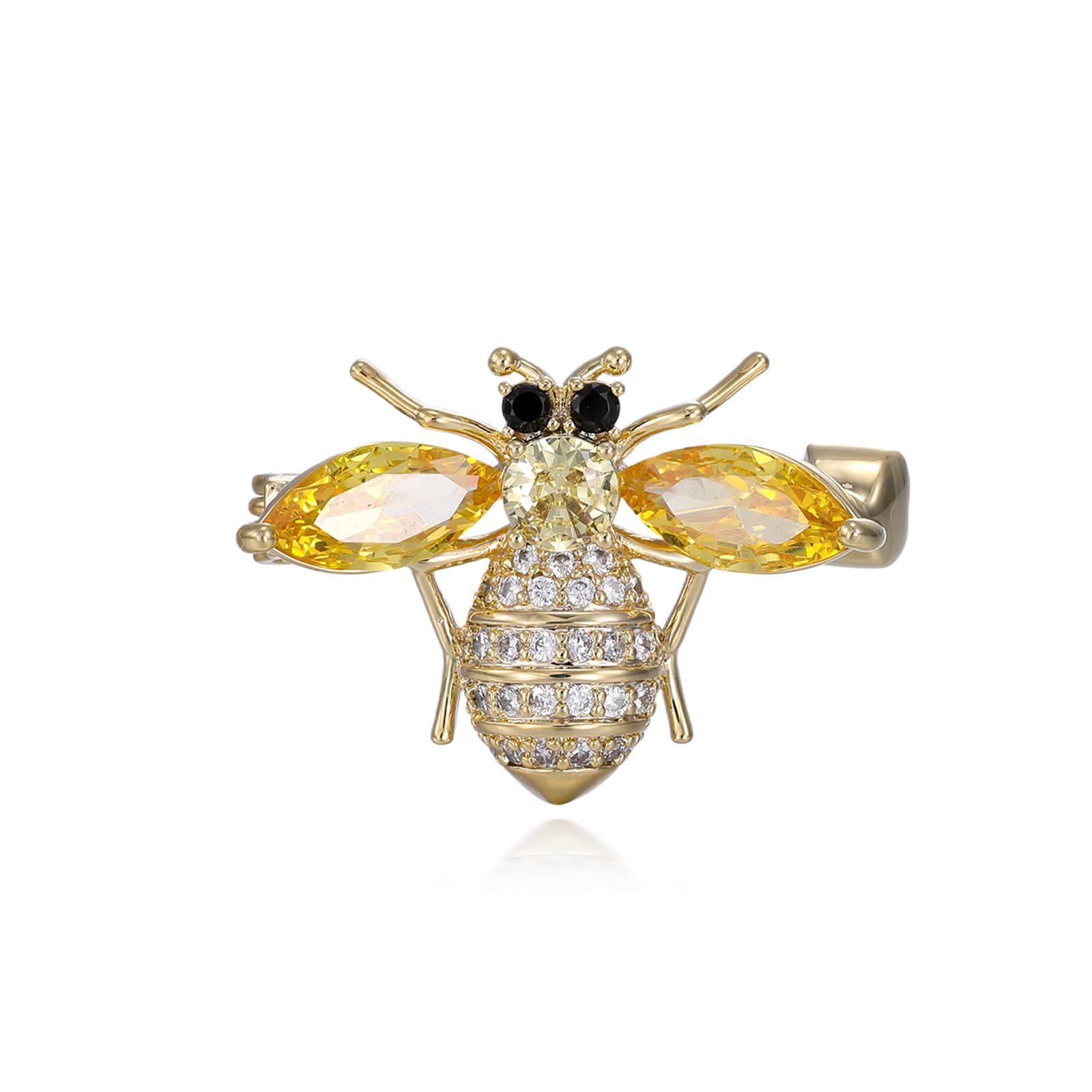 Midari Bee Brooch Pin for Women Bee Lapel Pins Corsage Brooches Scarf Clip Pins for Men Suit Clothing Dress Accessories Decoration Fashion Jewelry Gifts